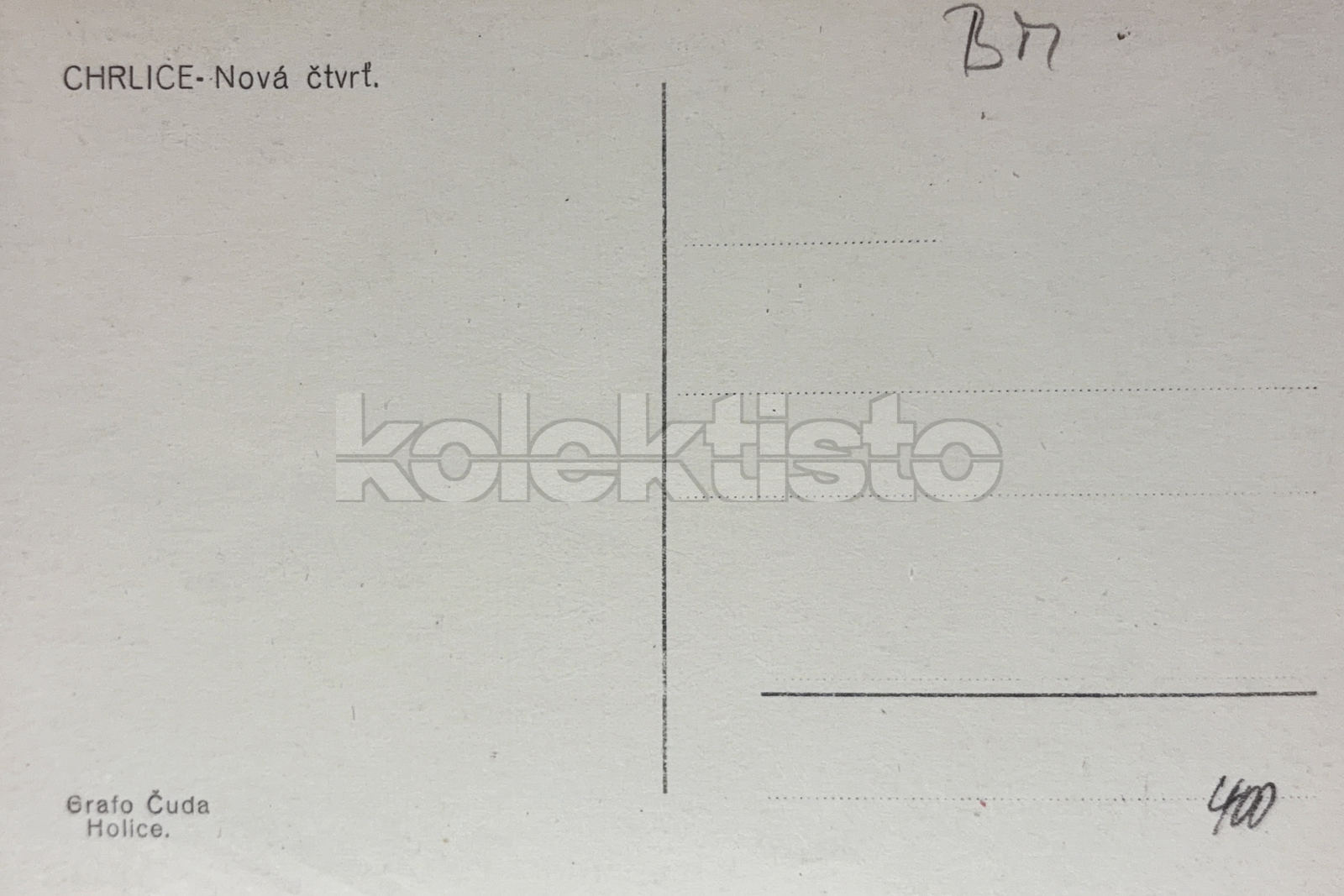 400 Kč BOM Pohlednice Brno-Chrlice, CZE145722