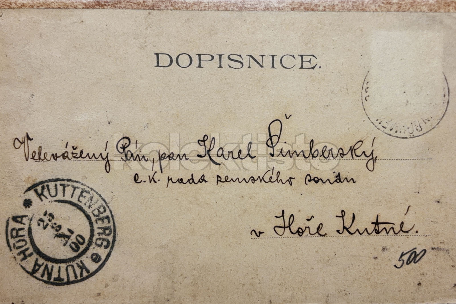 500 Kč RK Pohlednice Potštejn, CZE145726