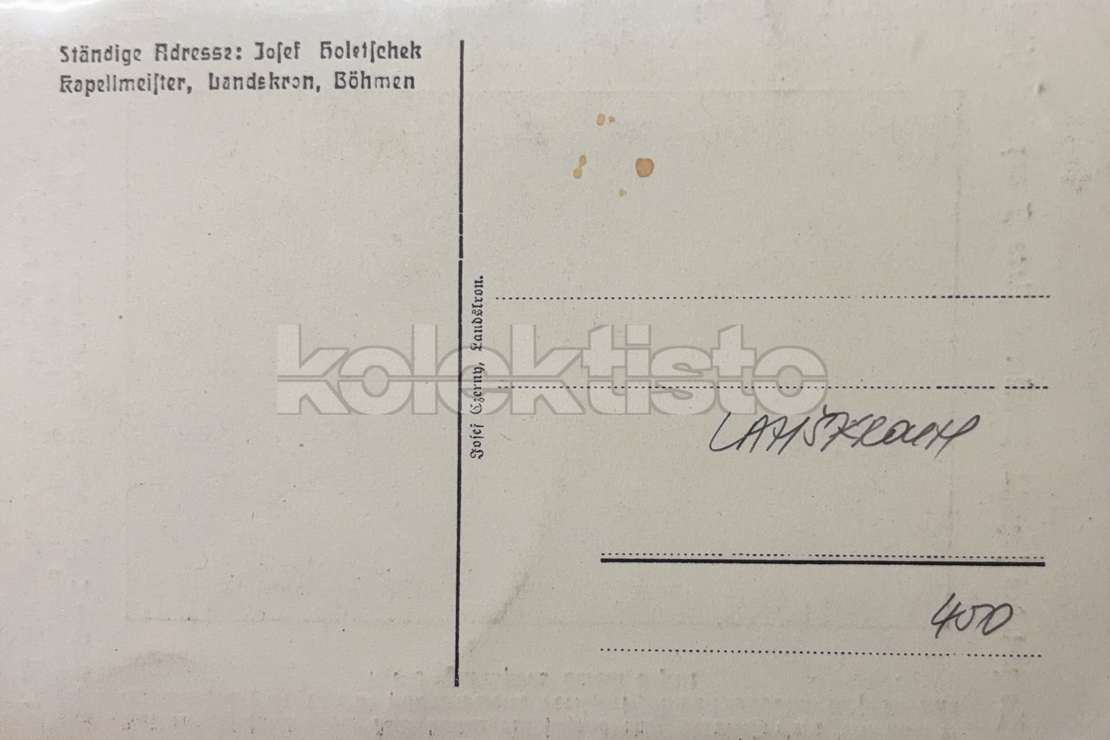 450 Kč UO Pohlednice Lanškroun, CZE145756