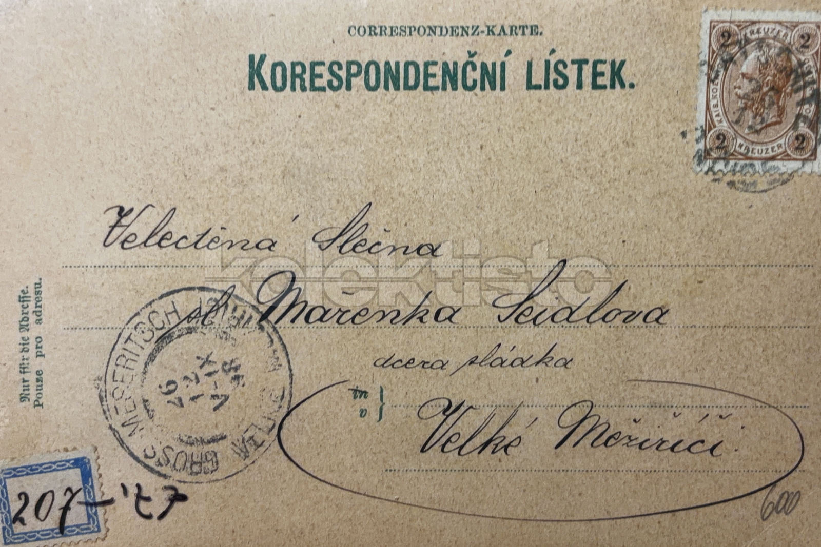 600 Kč JH Pohlednice Dačice, CZE145760