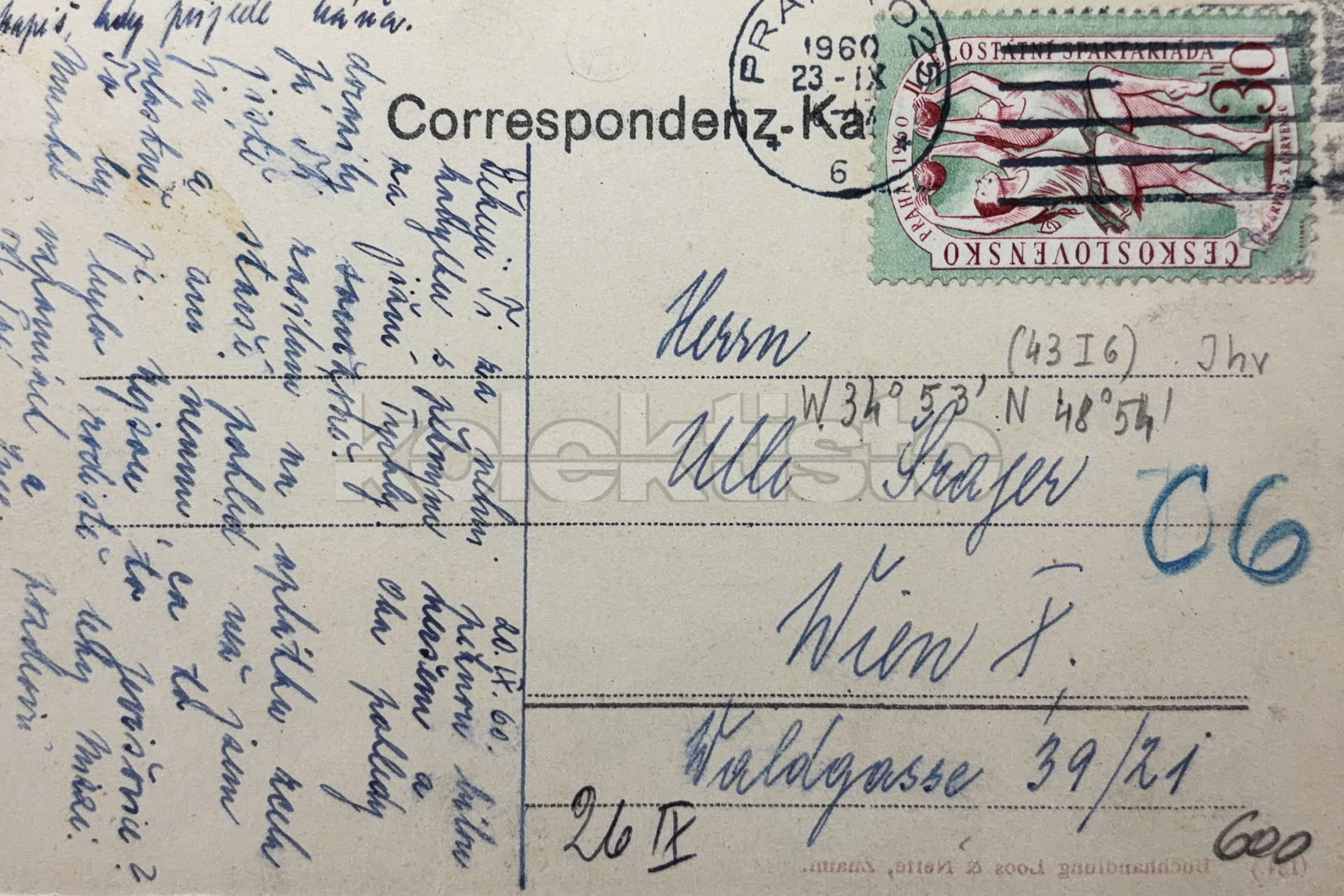 600 Kč ZN Pohlednice Dobšice, CZE145782
