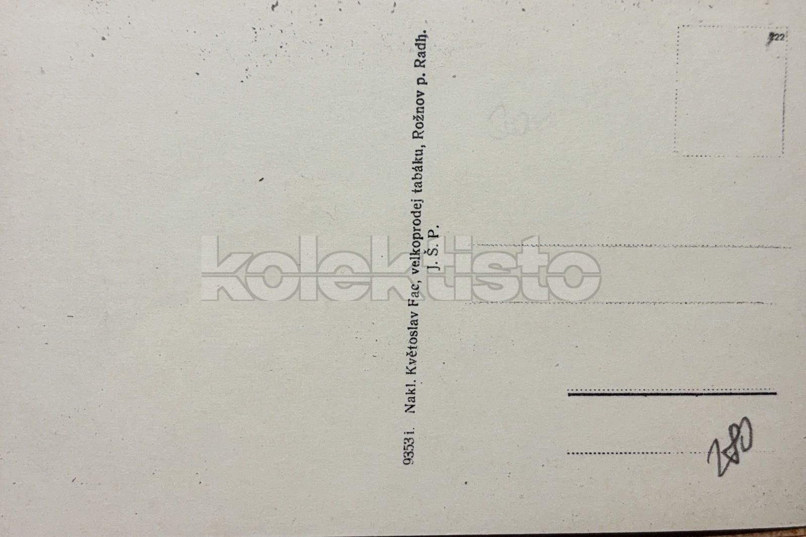 280 Kč VS Pohlednice Rožnov pod Radhoštěm, CZE145801