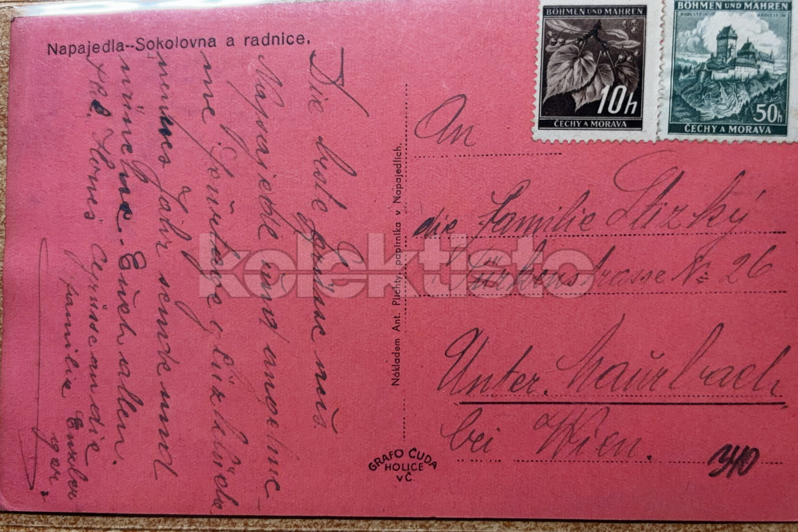 340 Kč ZL Pohlednice Napajedla SOKOL, CZE145807