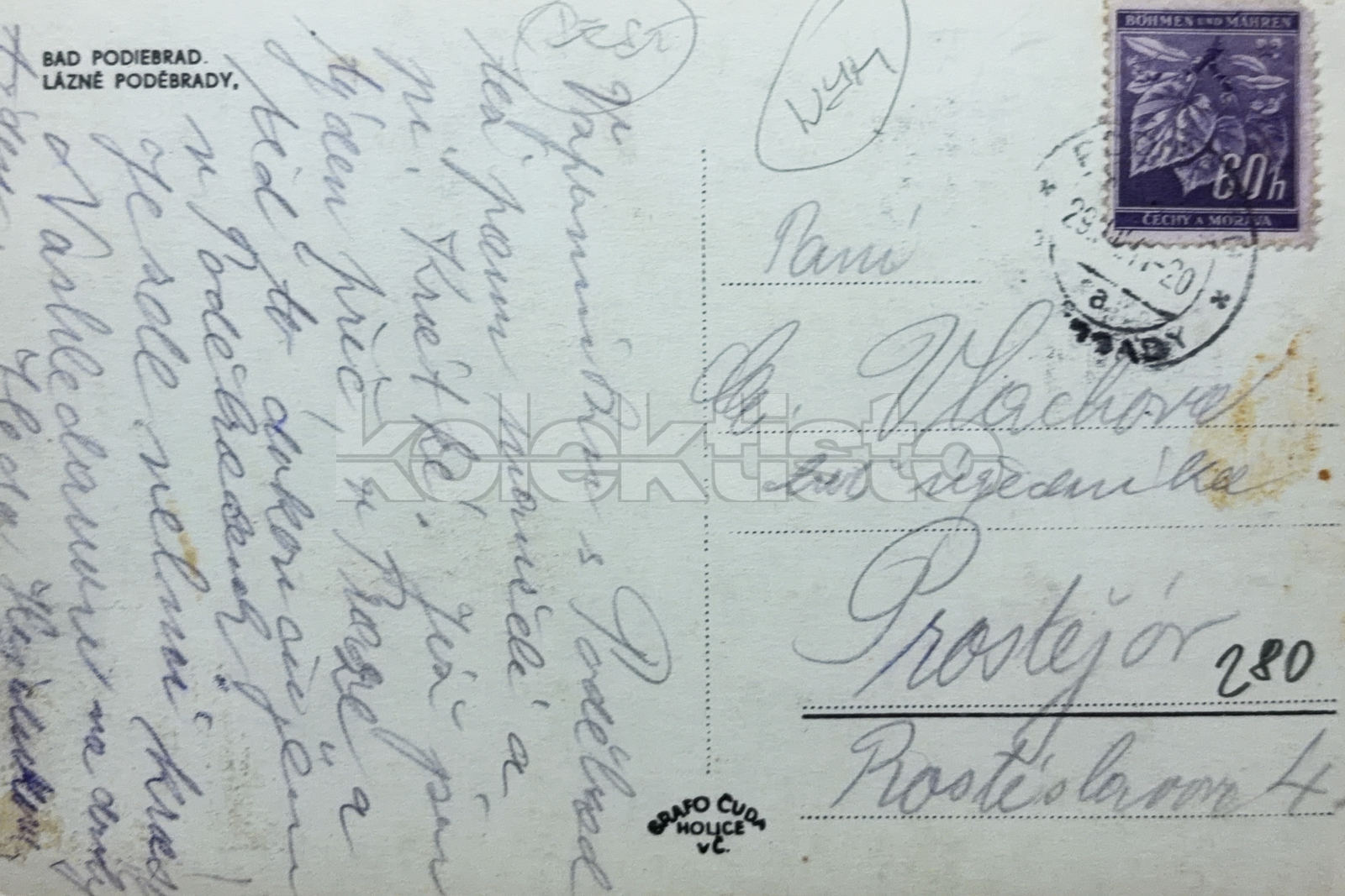 280 Kč NB Pohlednice Poděbrady, CZE145812