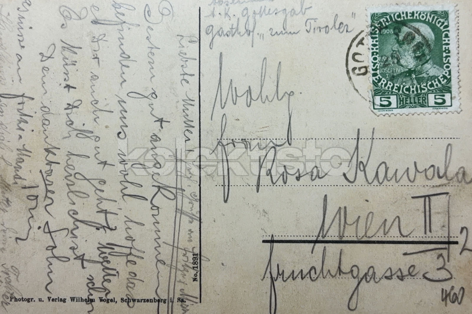 460 Kč KV Pohlednice Boží Dar, CZE145816