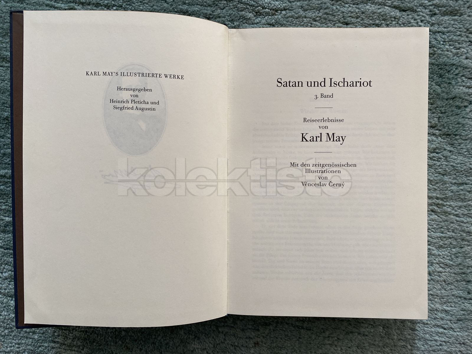 Kniha Karla Maye, reedice, německy, ilustroval Věnceslav Černý