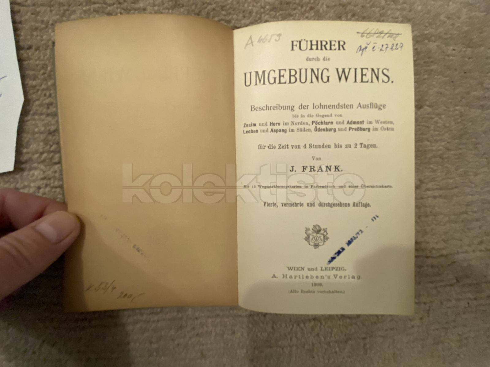 Kniha FÜHRER DURCH DER UMGEBUNG WIENS