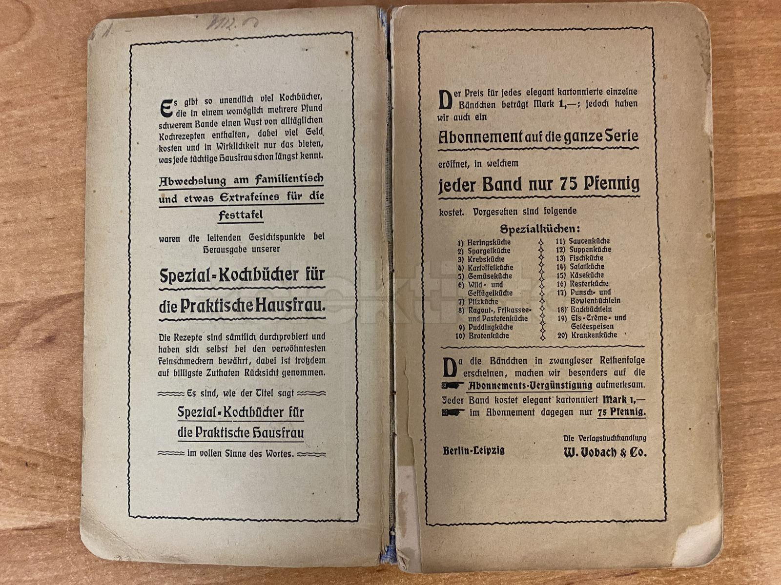 Kniha kuchařka Back-Büchlein