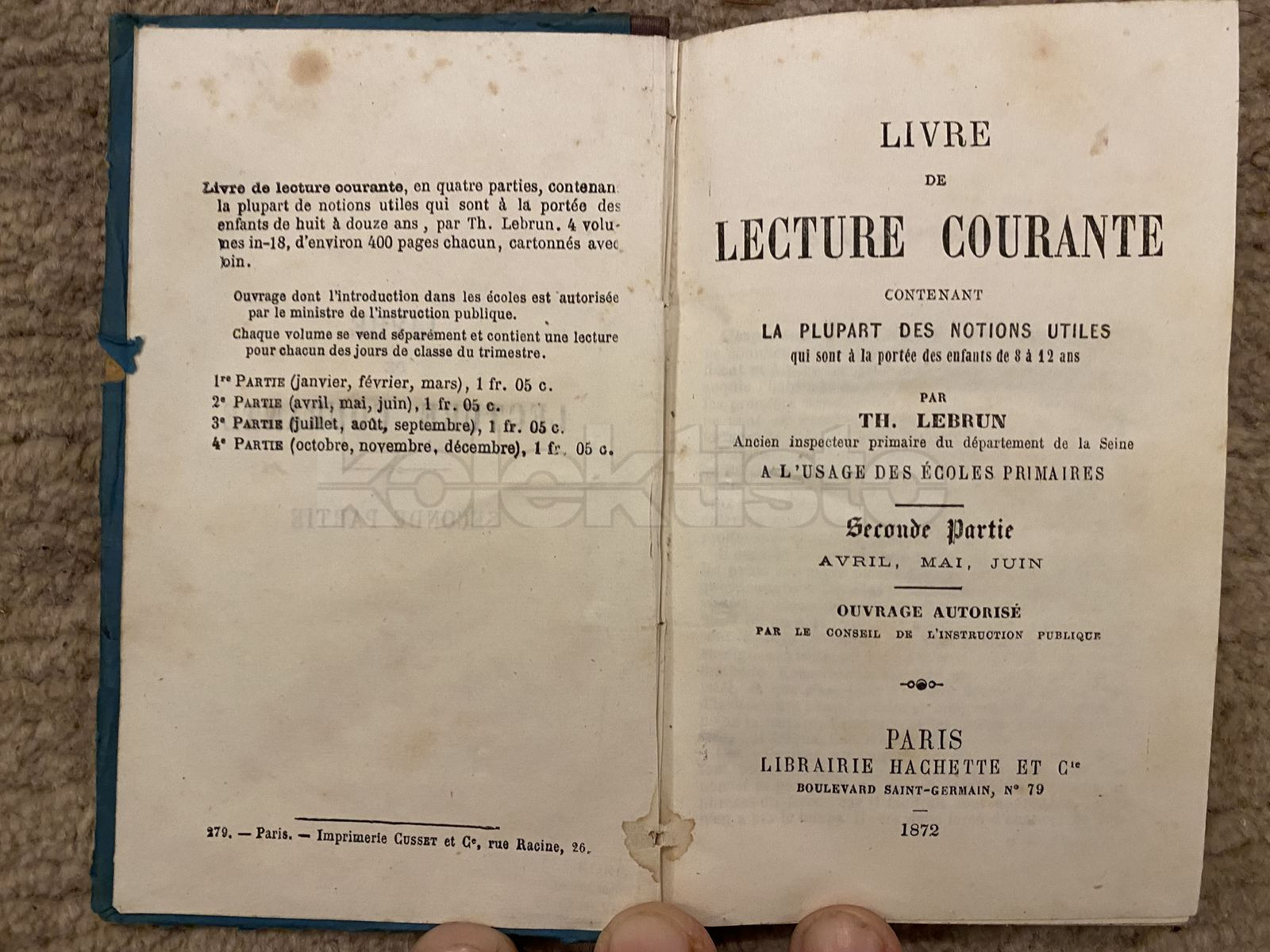Kniha LECTURE COURANTE