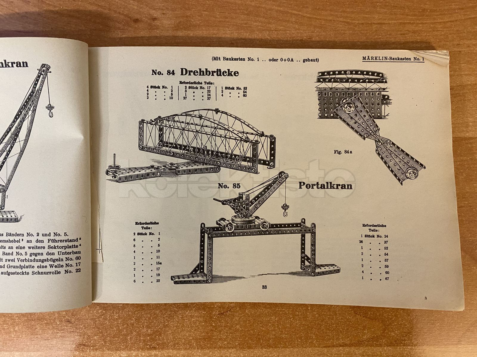 Katalog Märklin Metallbaukasten