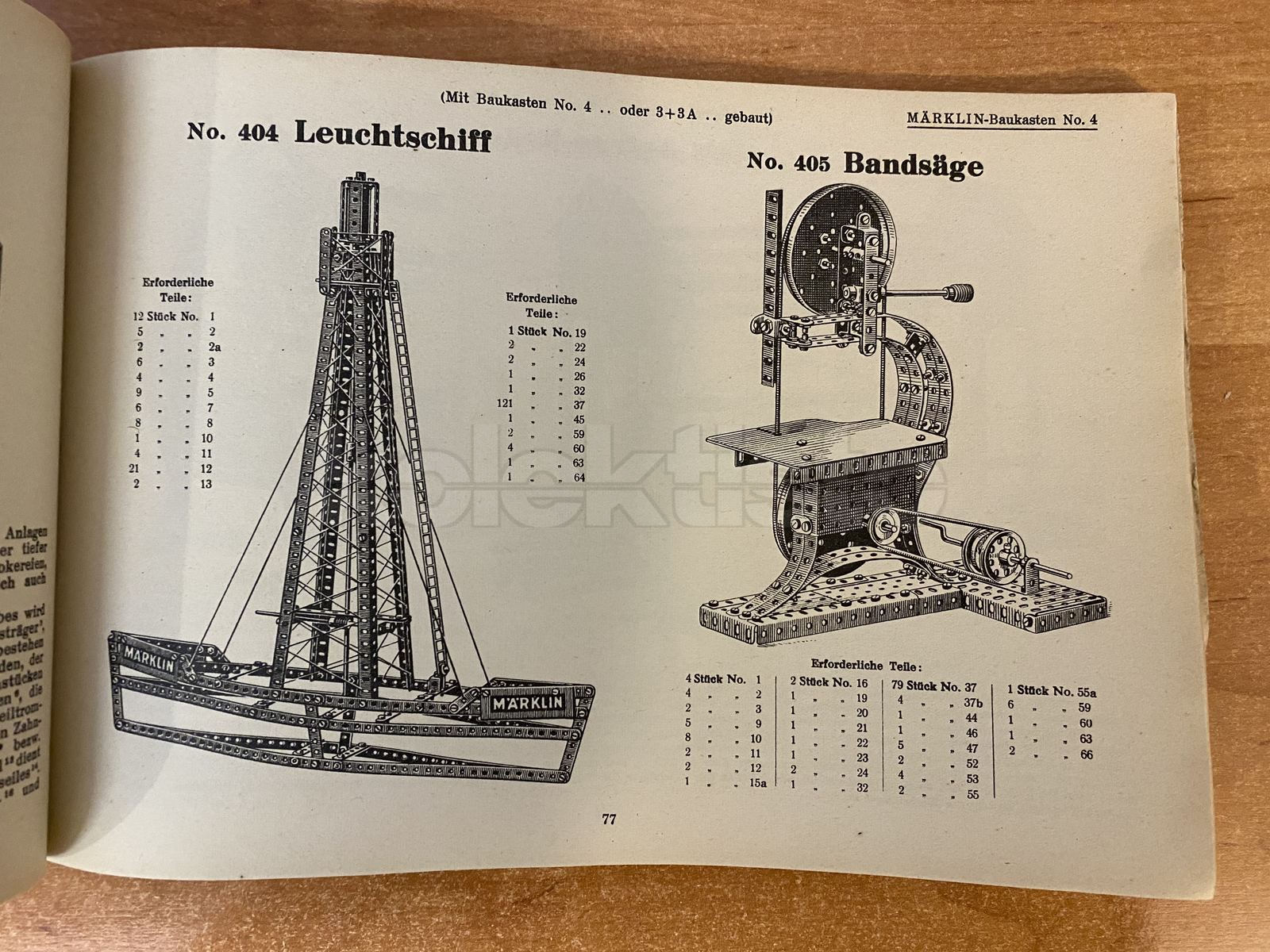 Katalog Märklin Metallbaukasten