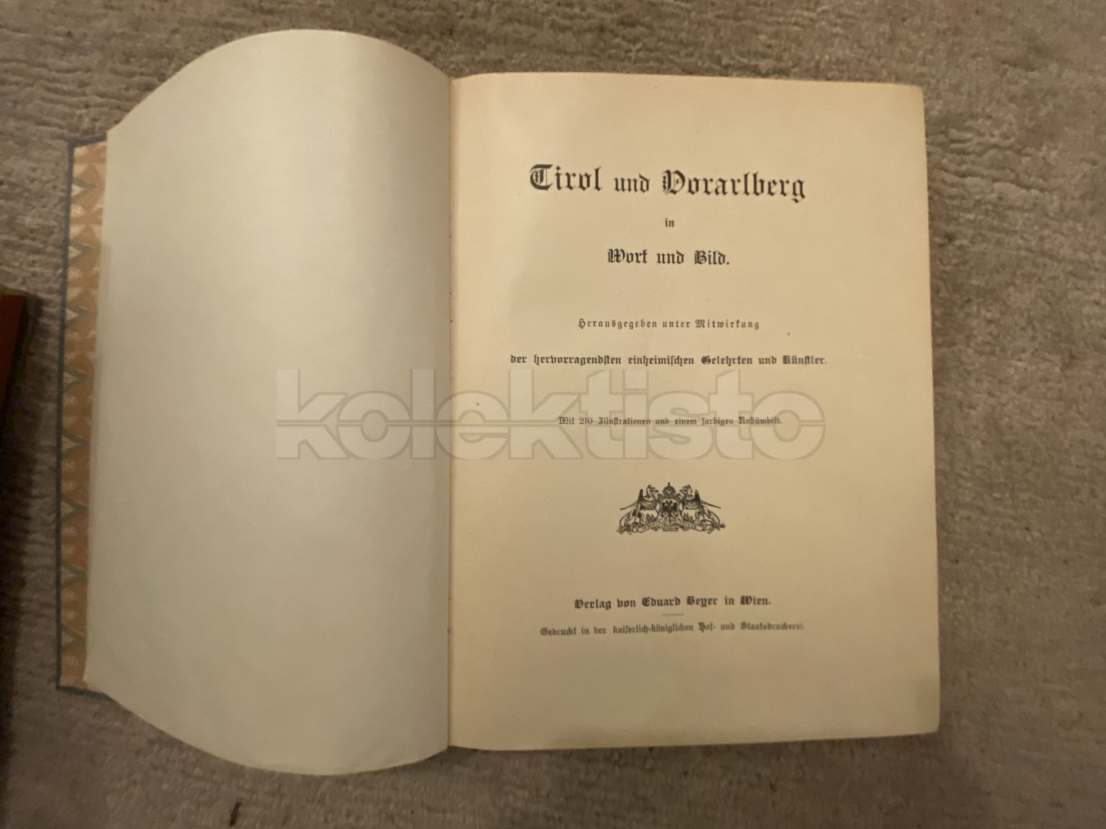 Kniha TIROL UND VORARLBERG, originální vazba