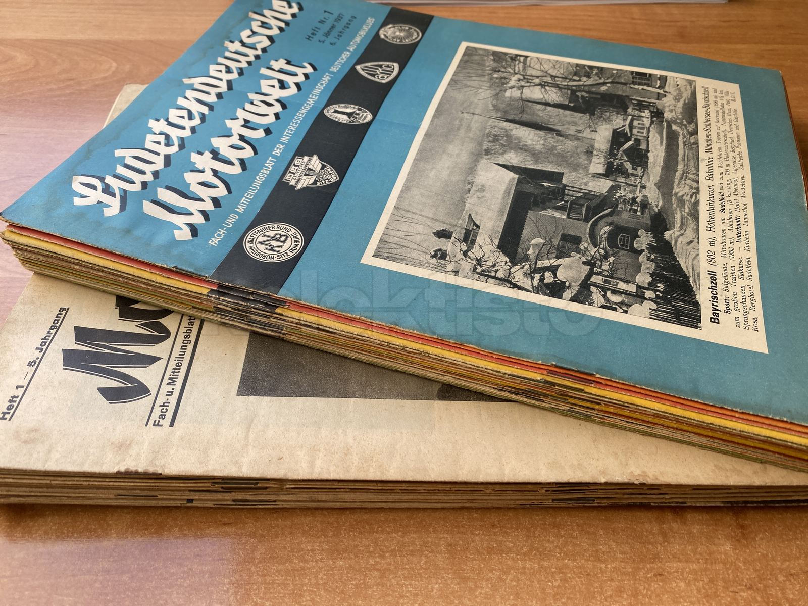 Časopis Sudetendeutsche motorwelt, ročník 1936 24 ks a ročník 1937 24 ks