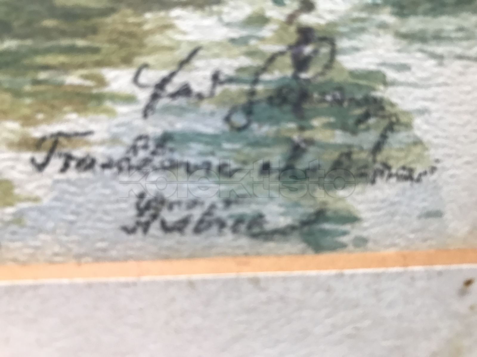 Obraz, neznámý autor, nečitelná signatura