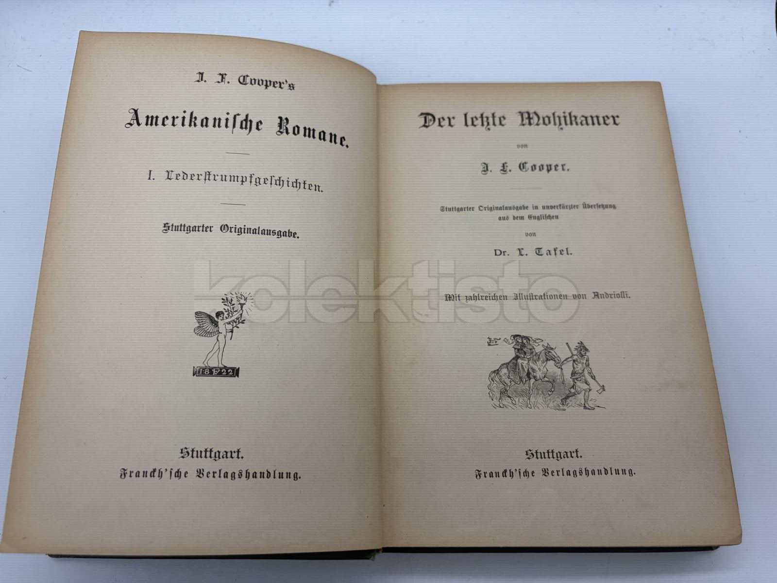 Kniha DER LETZTE MOHIKANER s ilustracemi