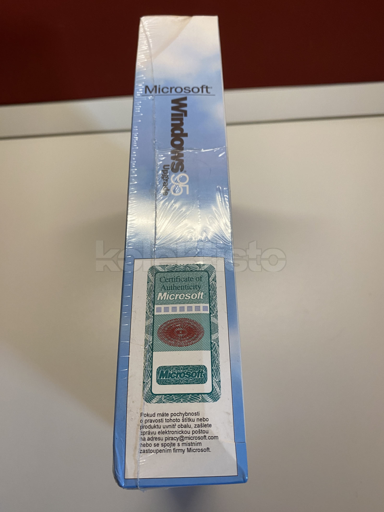Microsoft Windows 95 Upgrade, nerozbaleno, v perfektním stavu, pro sběratele starého softwaru