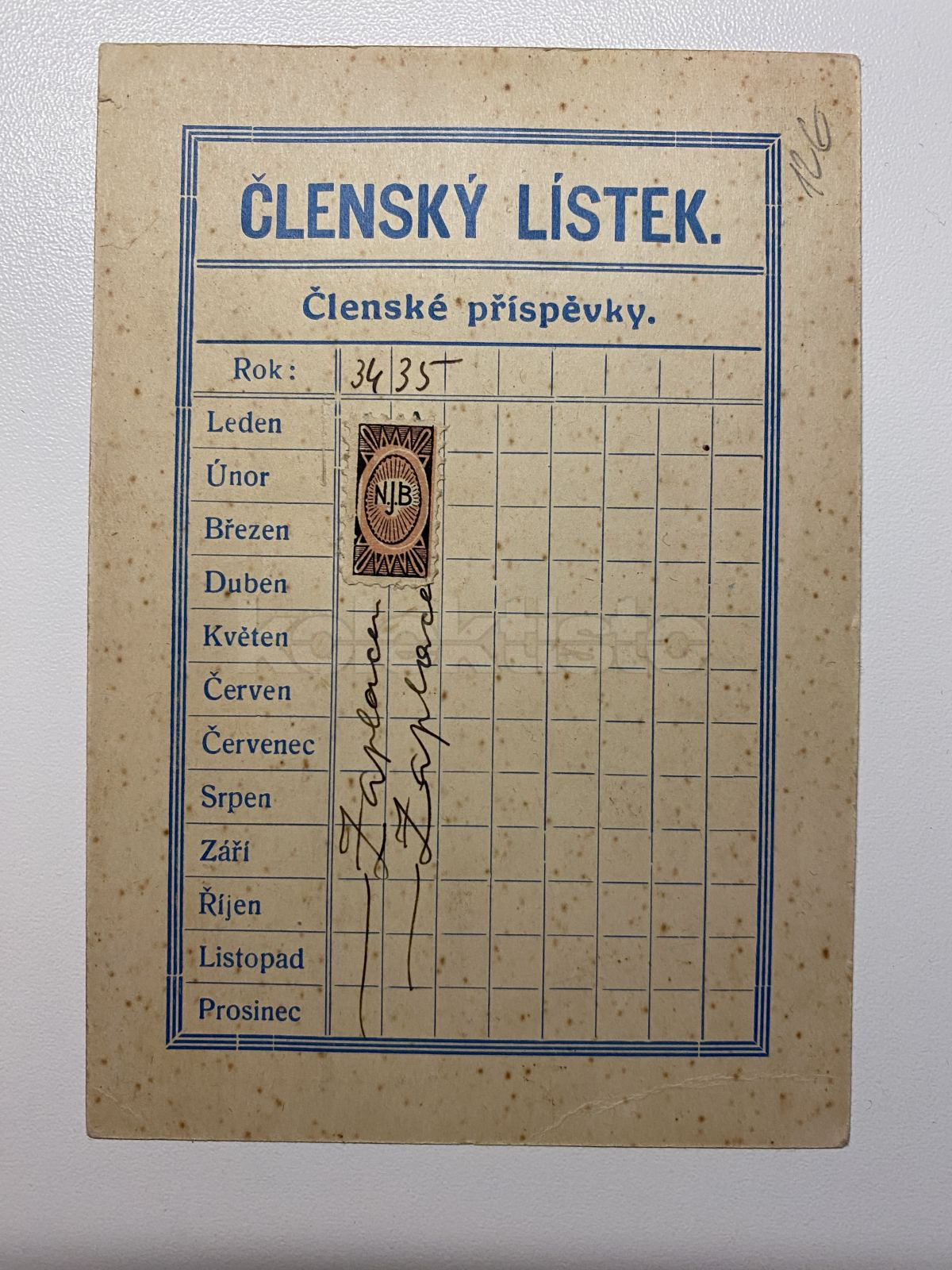 Průkaz č. 34