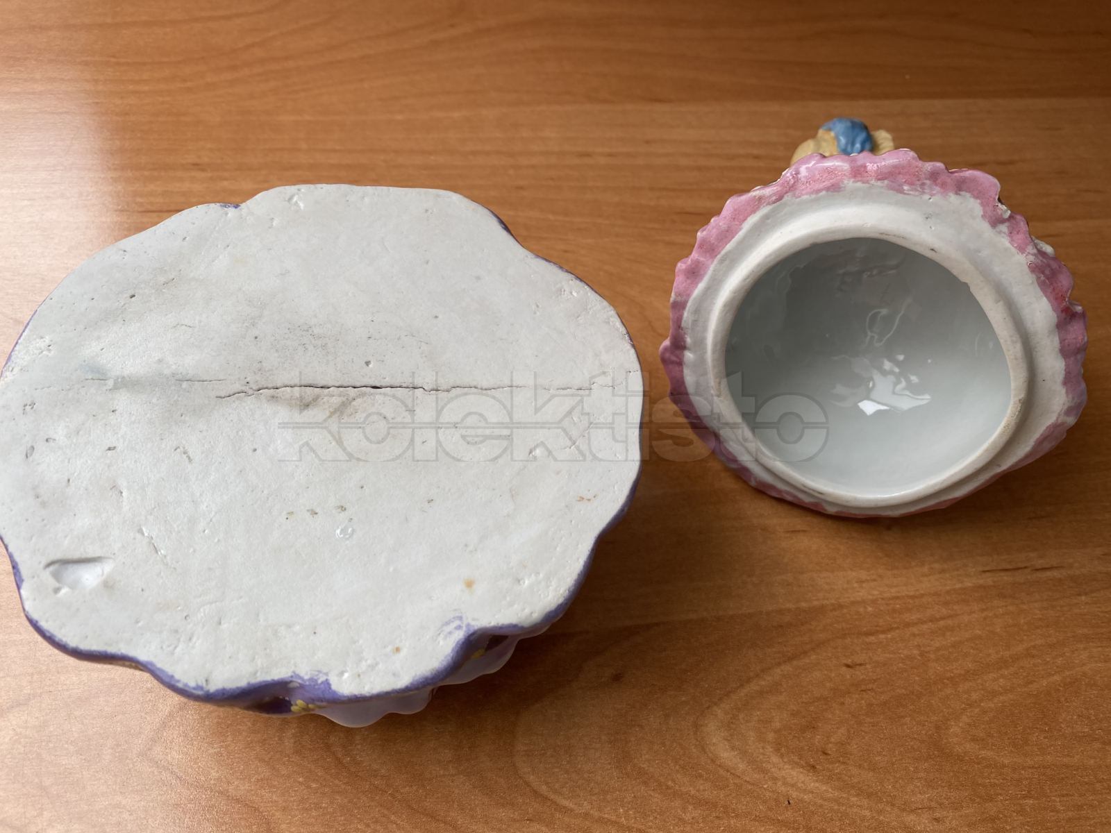 Porcelánová dóza dáma č.2, biskvit