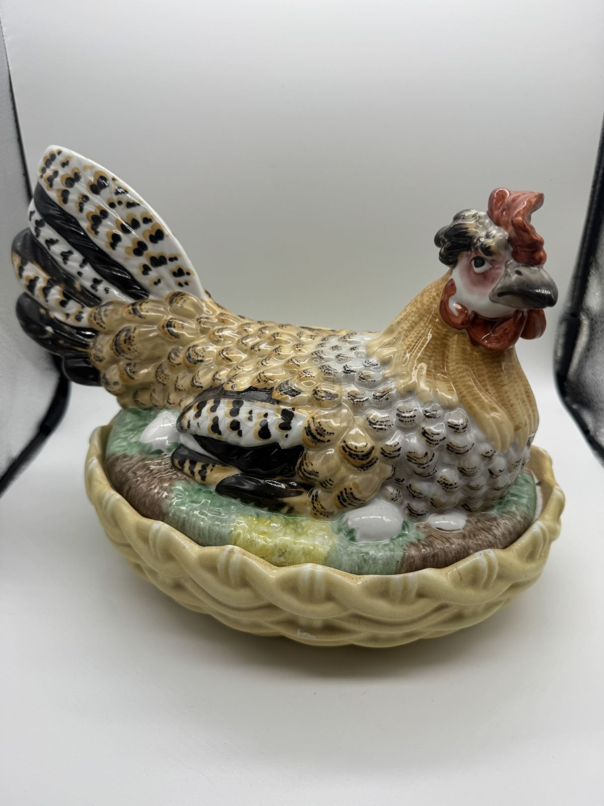 Porcelánová dóza SLEPICE