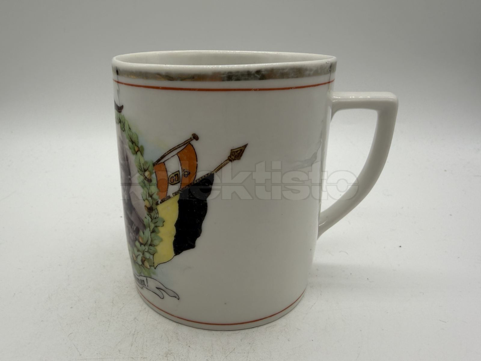 Porcelánový hrnek Franz Josef a Vilém II.