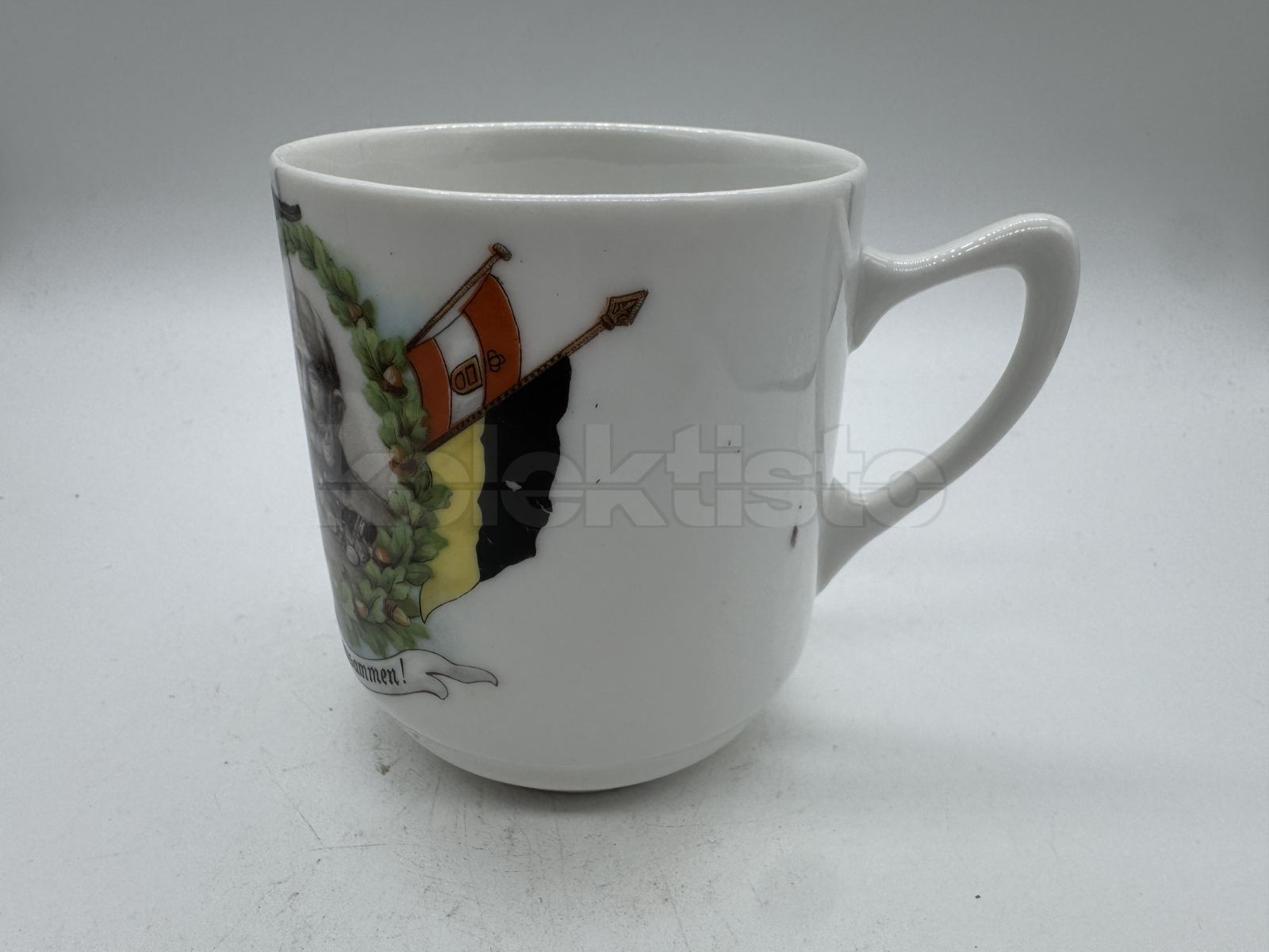 Porcelánový hrnek Franz Josef a Vilém II.
