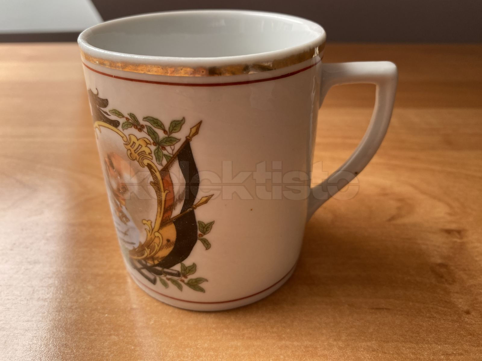 Porcelánový hrnek Franz Josef a Vilém II.