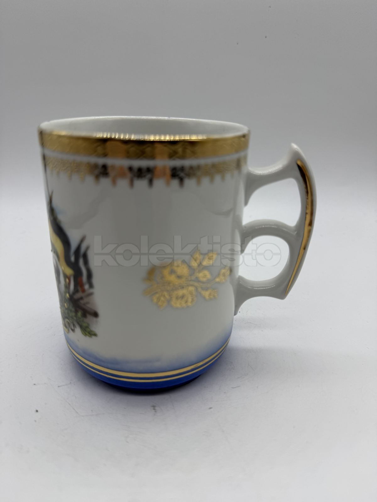 Porcelánový hrnek Franz Josef a Vilém II.