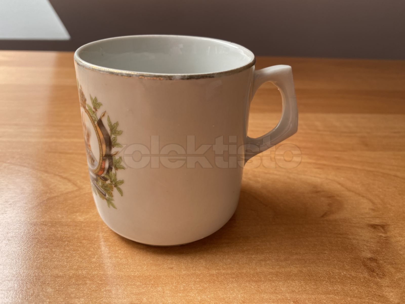 Porcelánový hrnek Franz Josef a Vilém II.