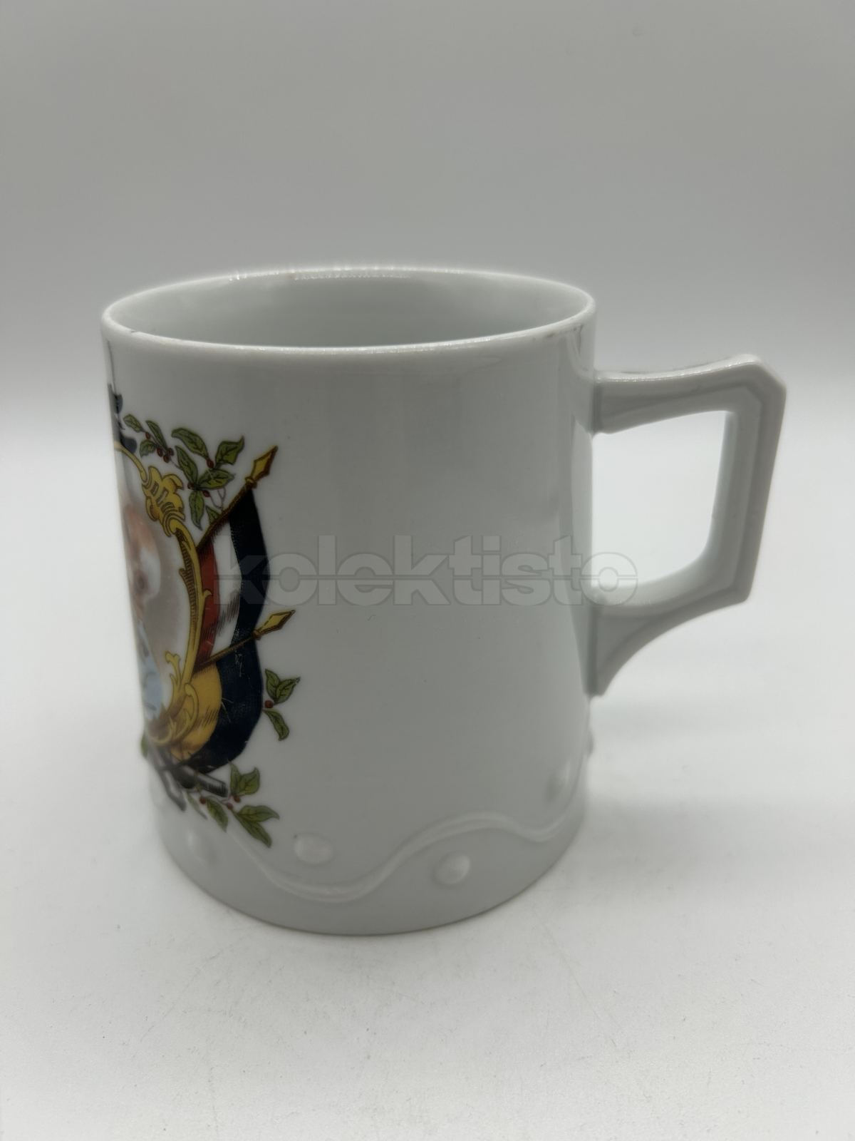 Porcelánový hrnek Franz Josef a Vilém II.