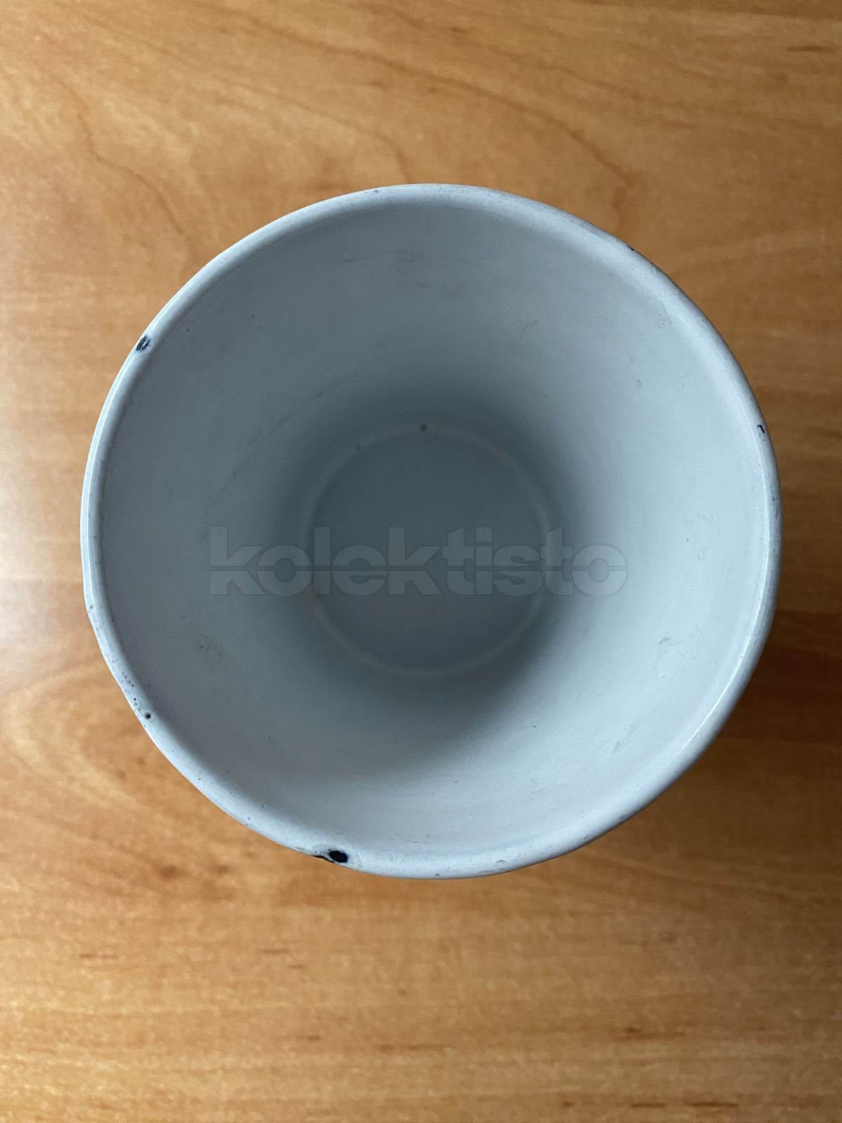 Smaltovaný kovový pohárek-kalíšek Franz Josef