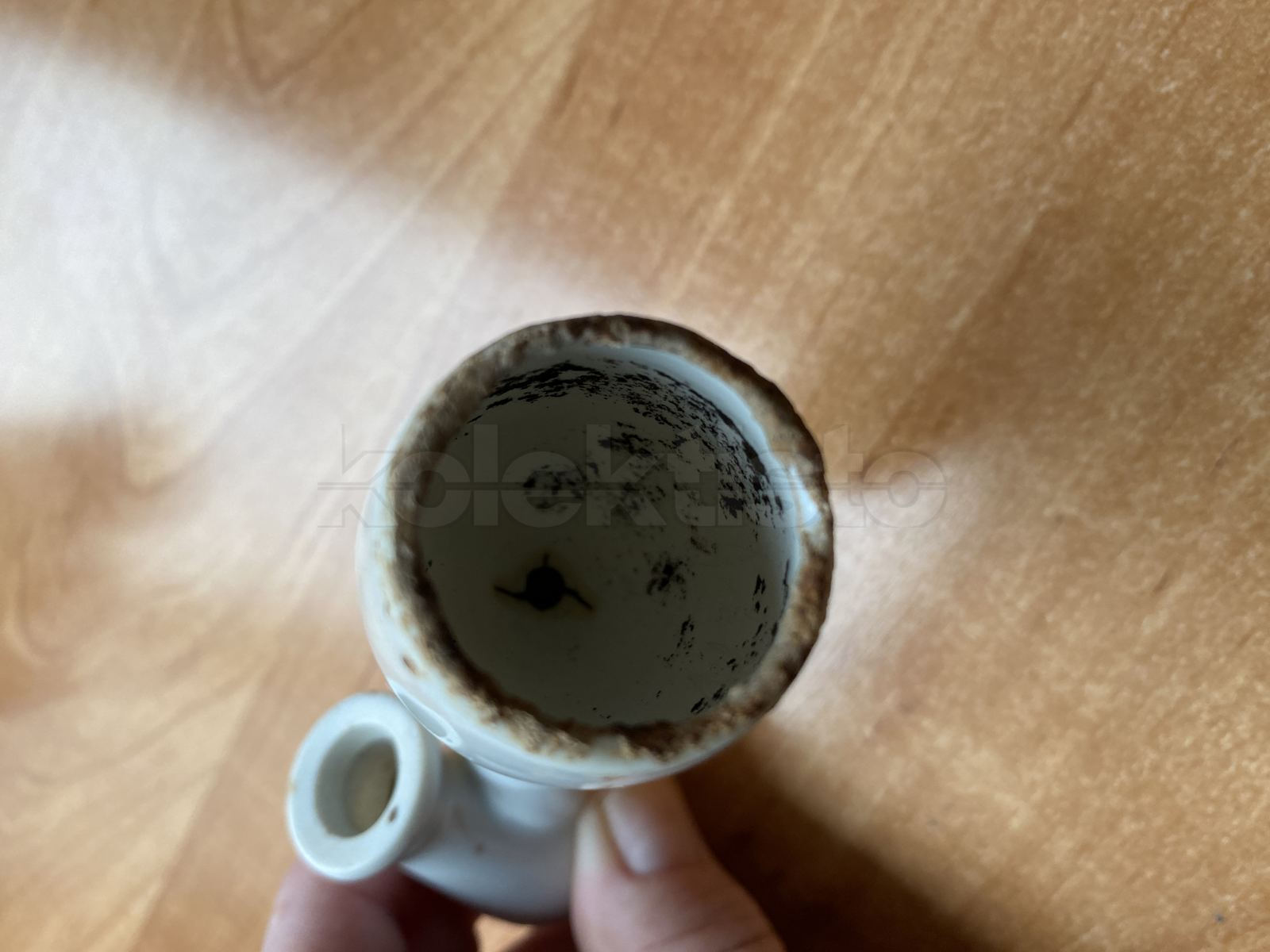 Porcelánová reklamní fajfka DIABOLO SEPARATOR i s kolínkem