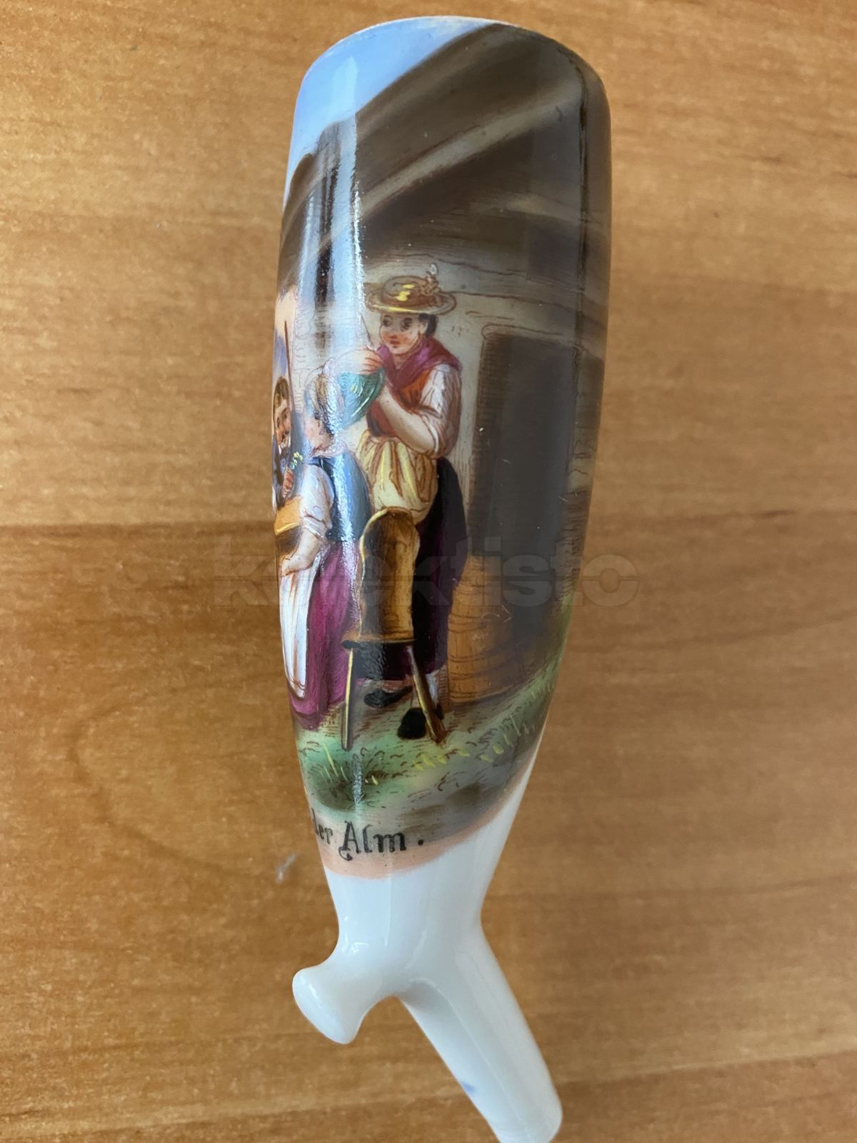 Porcelánová fajfka, domalovávaný tisk