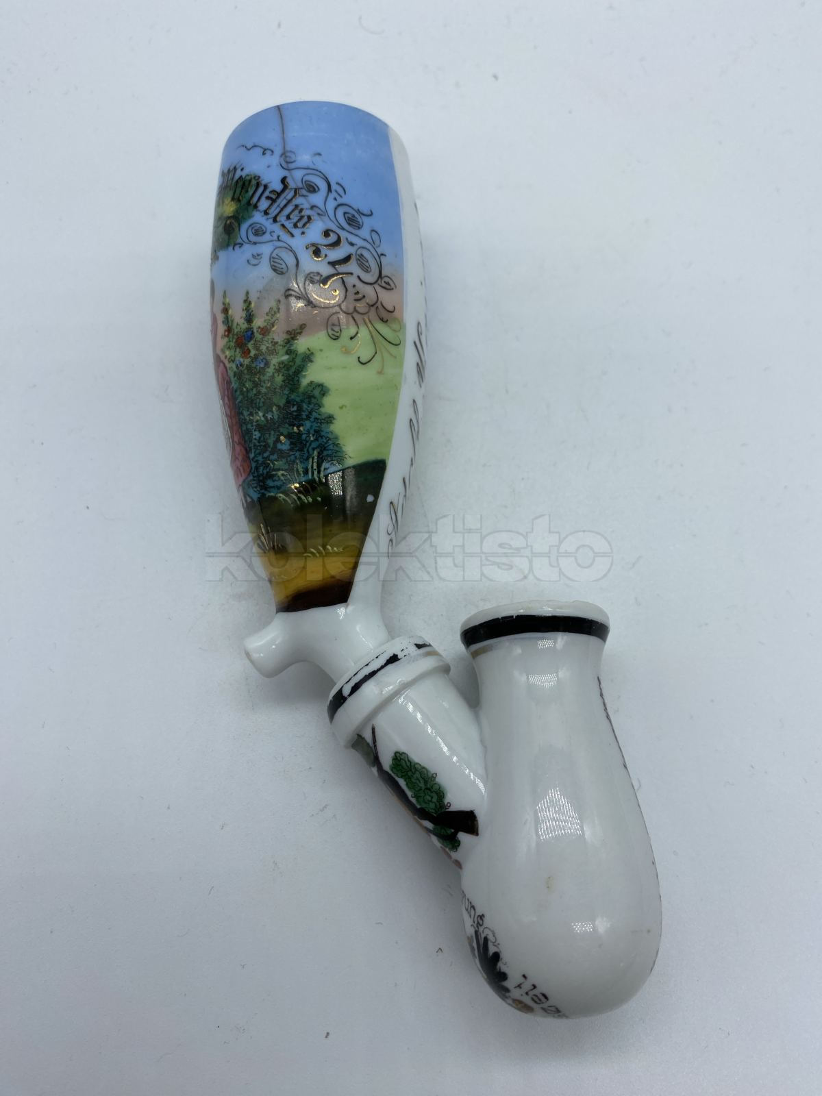 Porcelánová vojenská fajfka PĚŠÁK