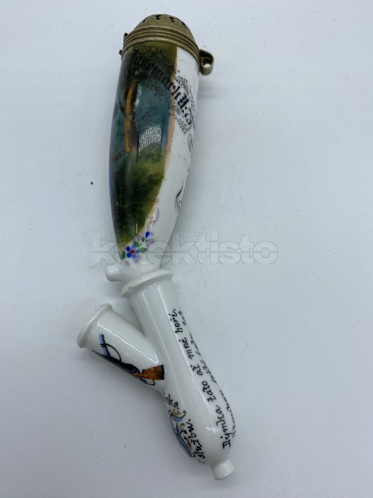 Porcelánová vojenská fajfka PĚŠÁK