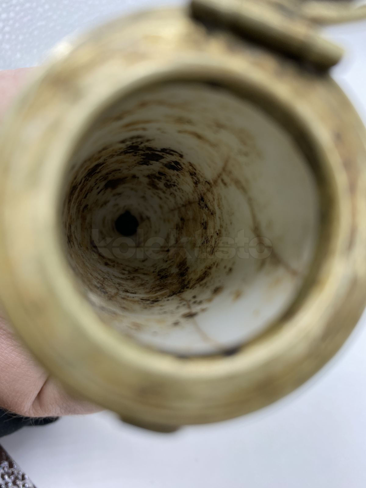 Porcelánová vojenská fajfka PĚŠÁK