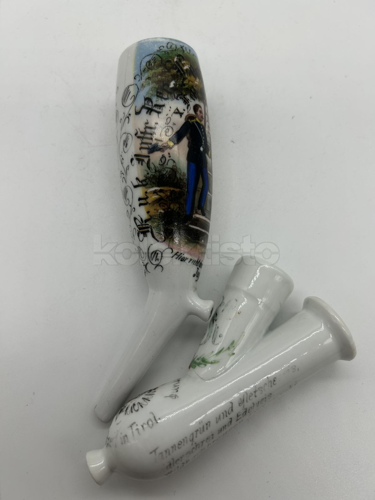 Porcelánová vojenská fajfka PĚŠÁK