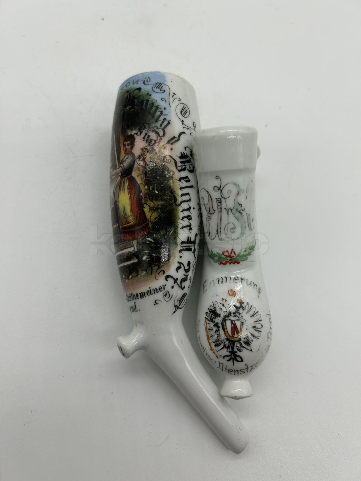 Porcelánová vojenská fajfka PĚŠÁK