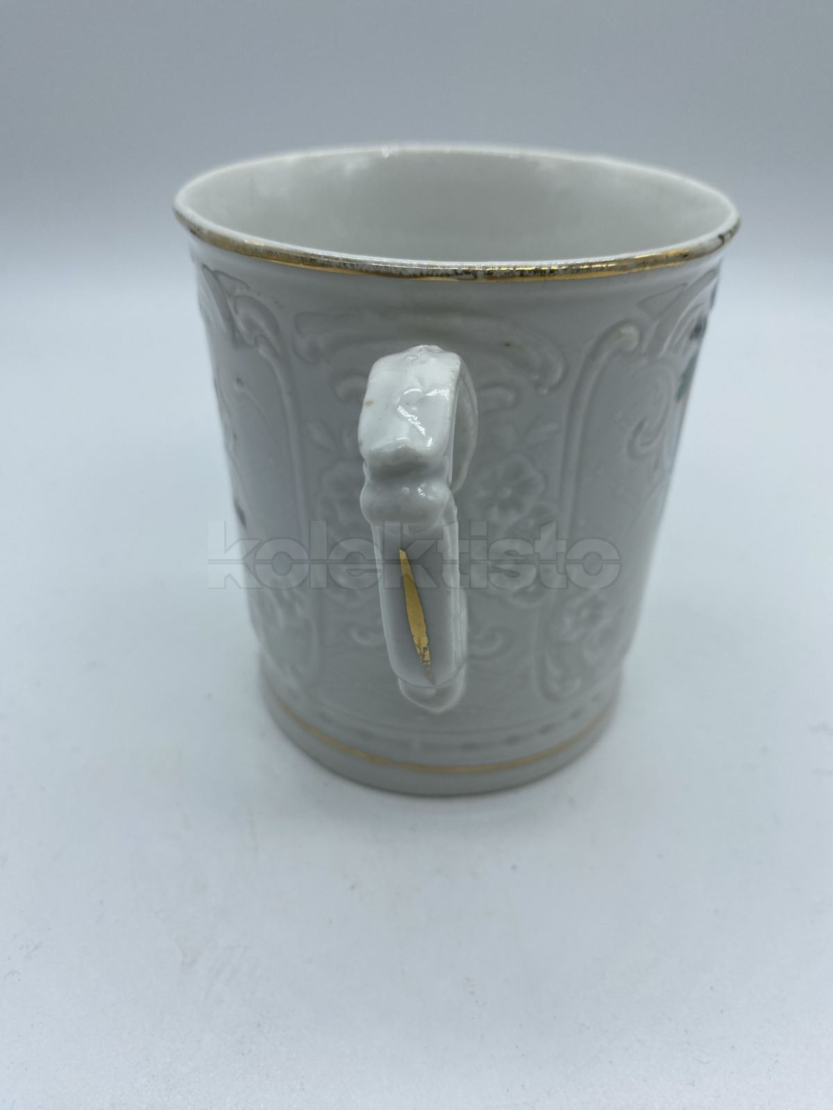Porcelánový hrnek s básničkou a plastikou
