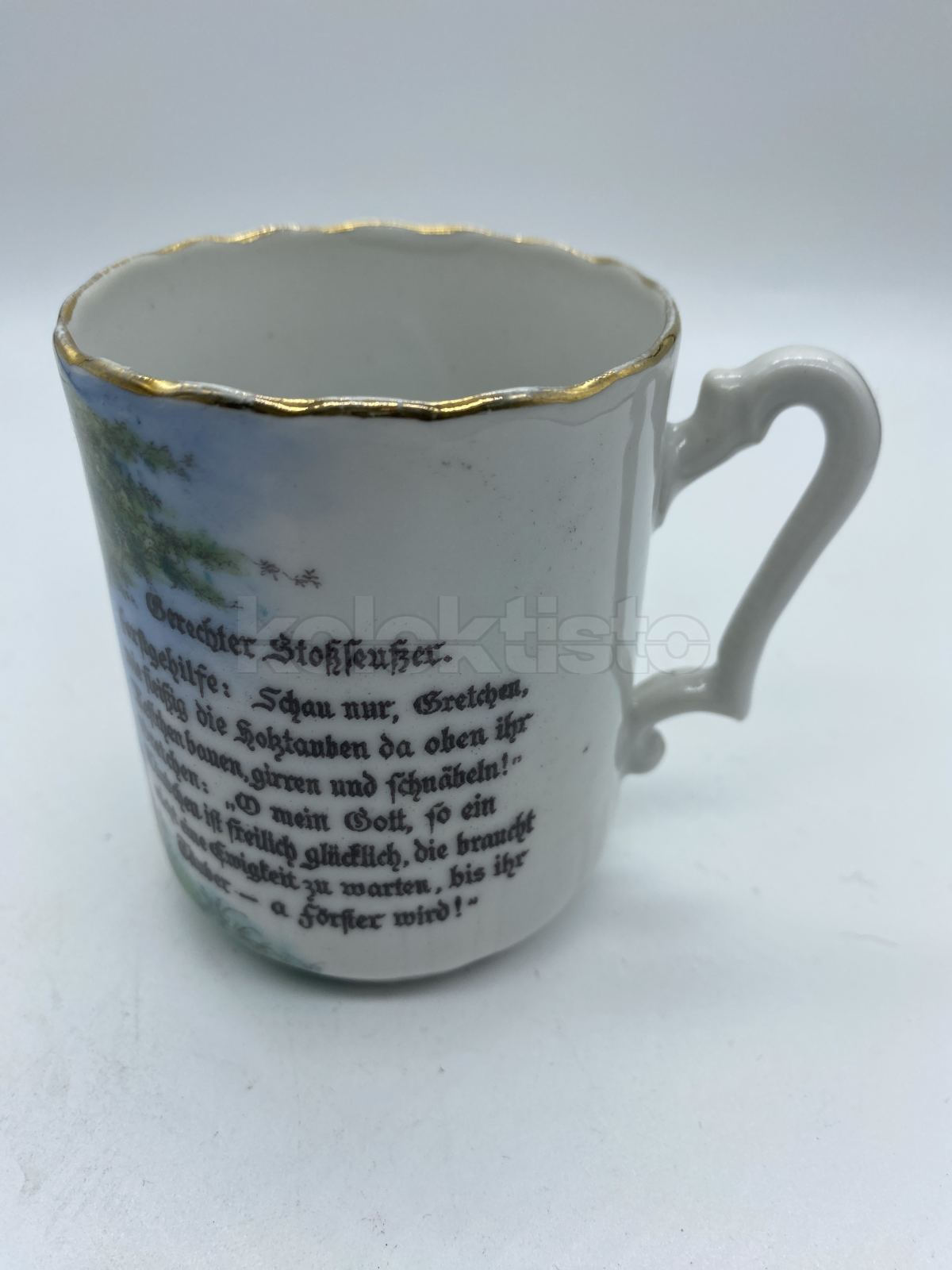 Porcelánový hrnek s básničkou
