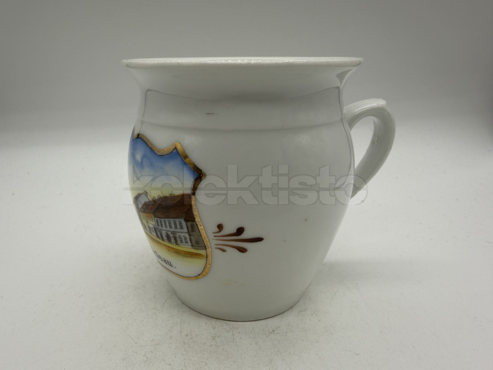 Porcelánový hrnek s obrázkem obce BRÜSAU - Březová nad Svitavou