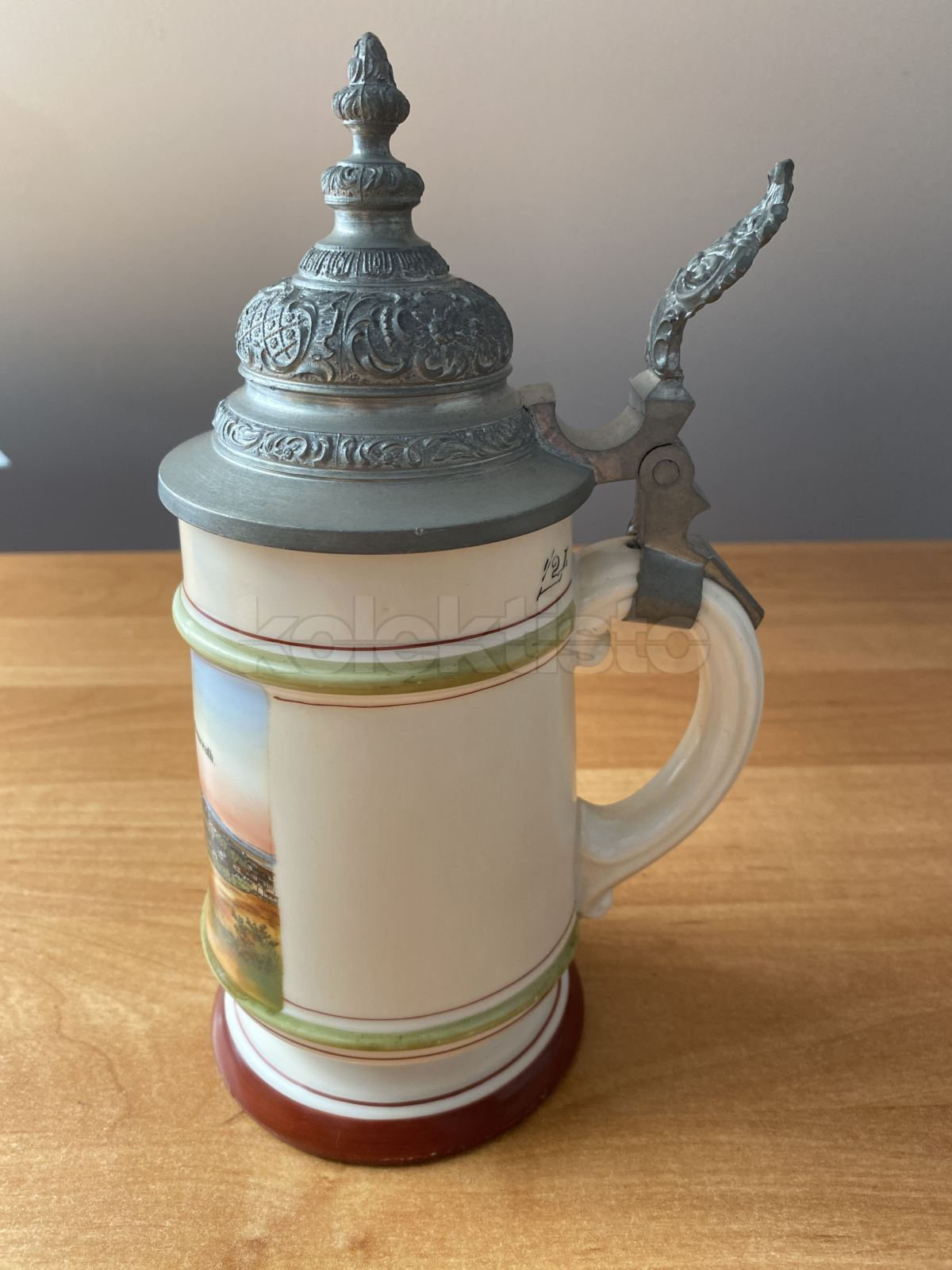 Porcelánový korbel s průsvitkou GRUSS AUS TIRCHENREUTH