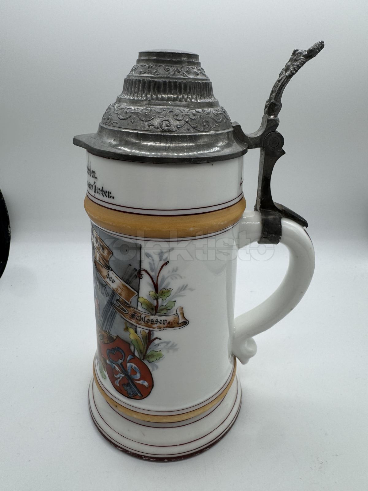 Porcelánový korbel s tématem řemasla ZÁMEČNÍK