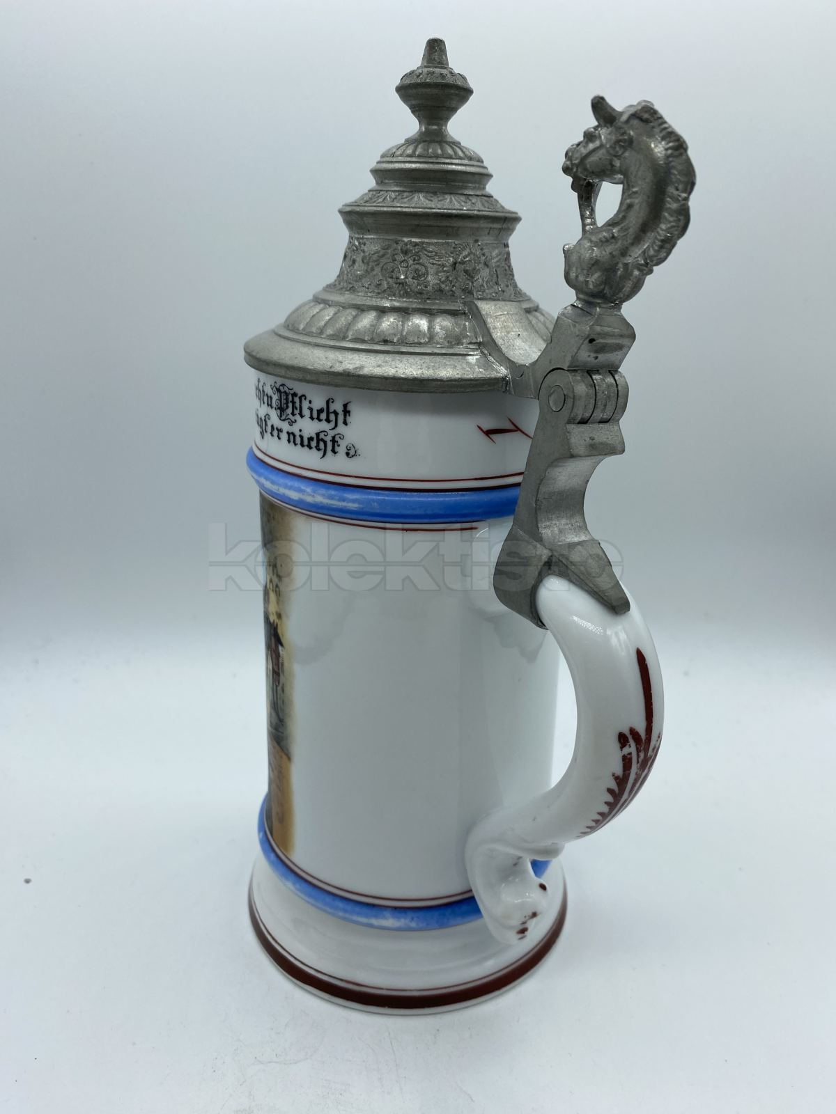 Porcelánový korbel s malbou povolání KOVÁŘ s průsvitkou