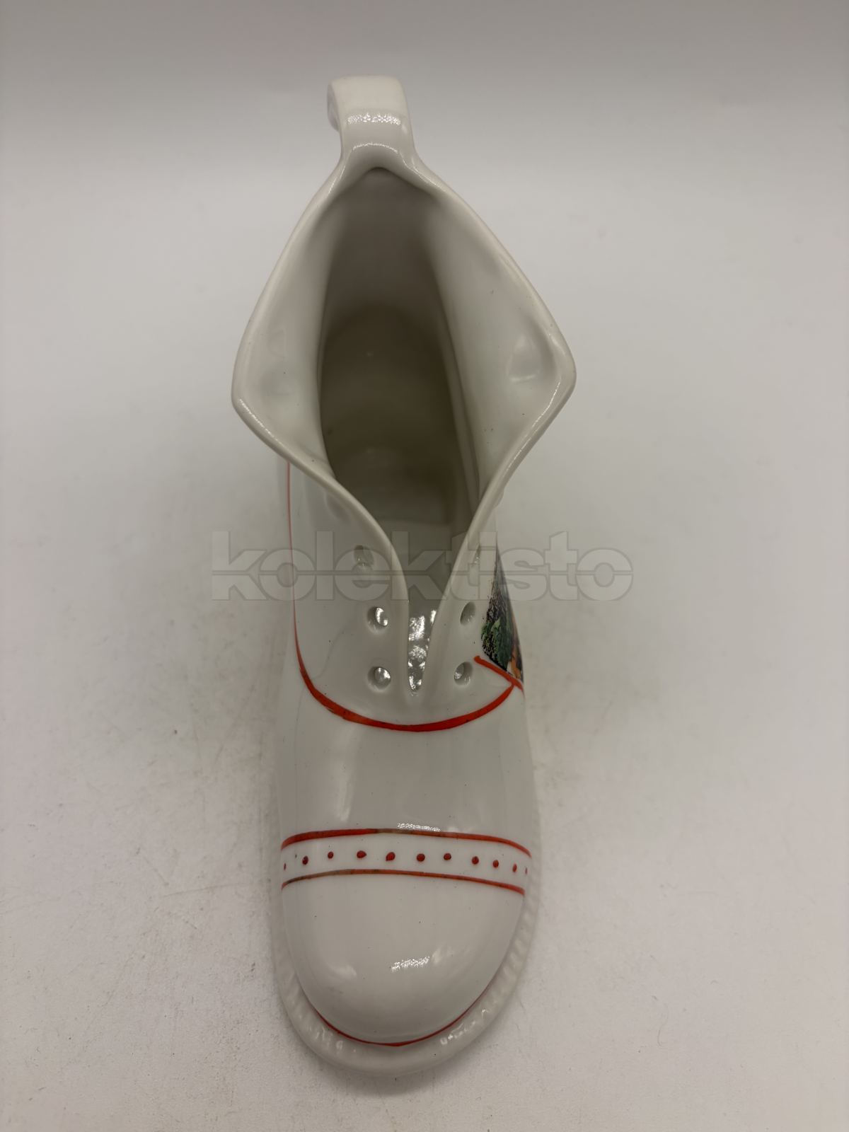 Porcelánová bota s obrázkem města ZLÍN