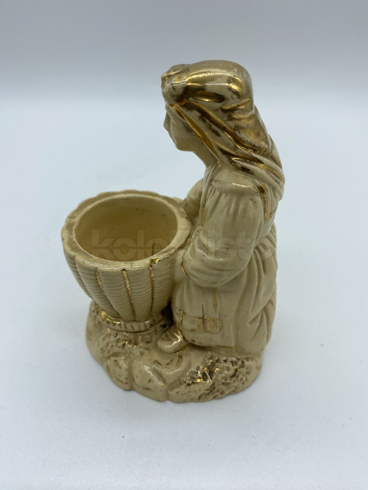 Keramická figurka ženy - stojánek na párátka