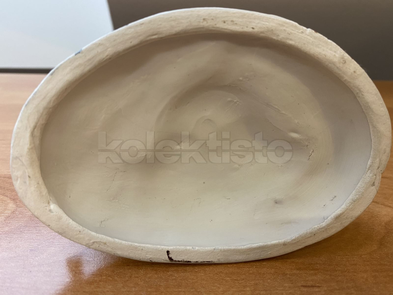 Porcelánová soška volavka a ryba, biskvit