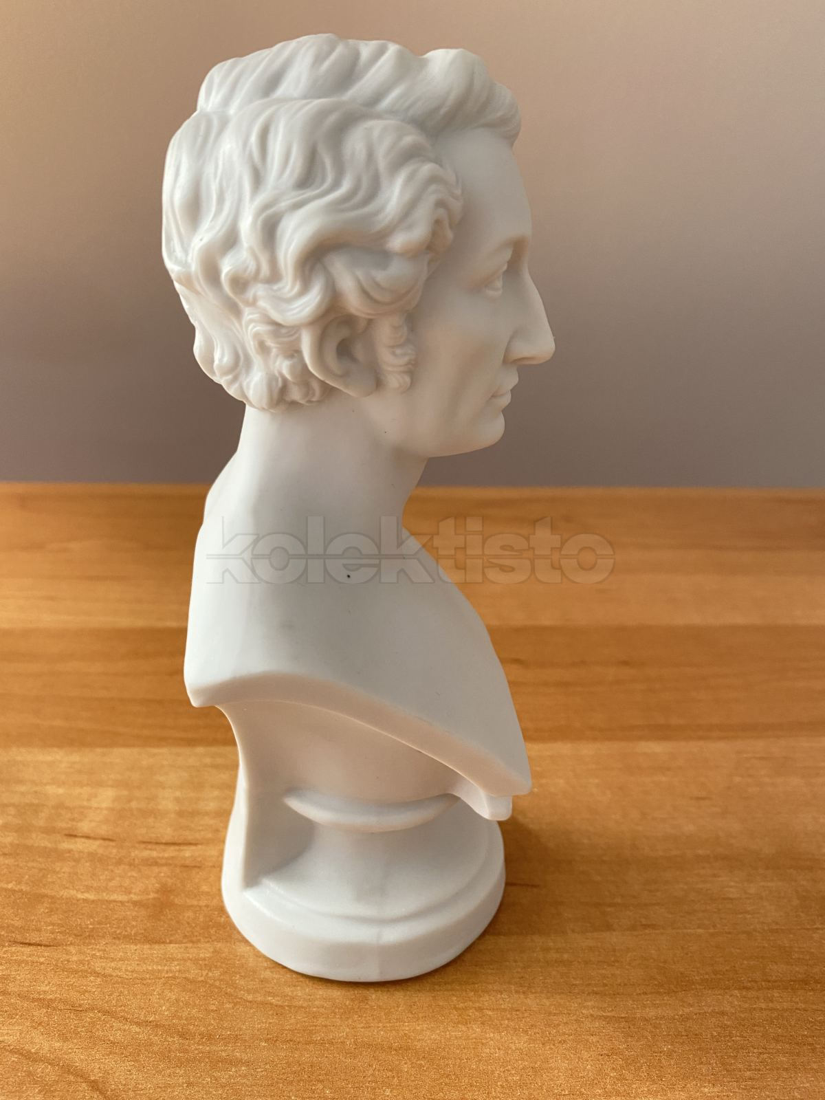 Porcelánová busta C.M.Weber, biskvit