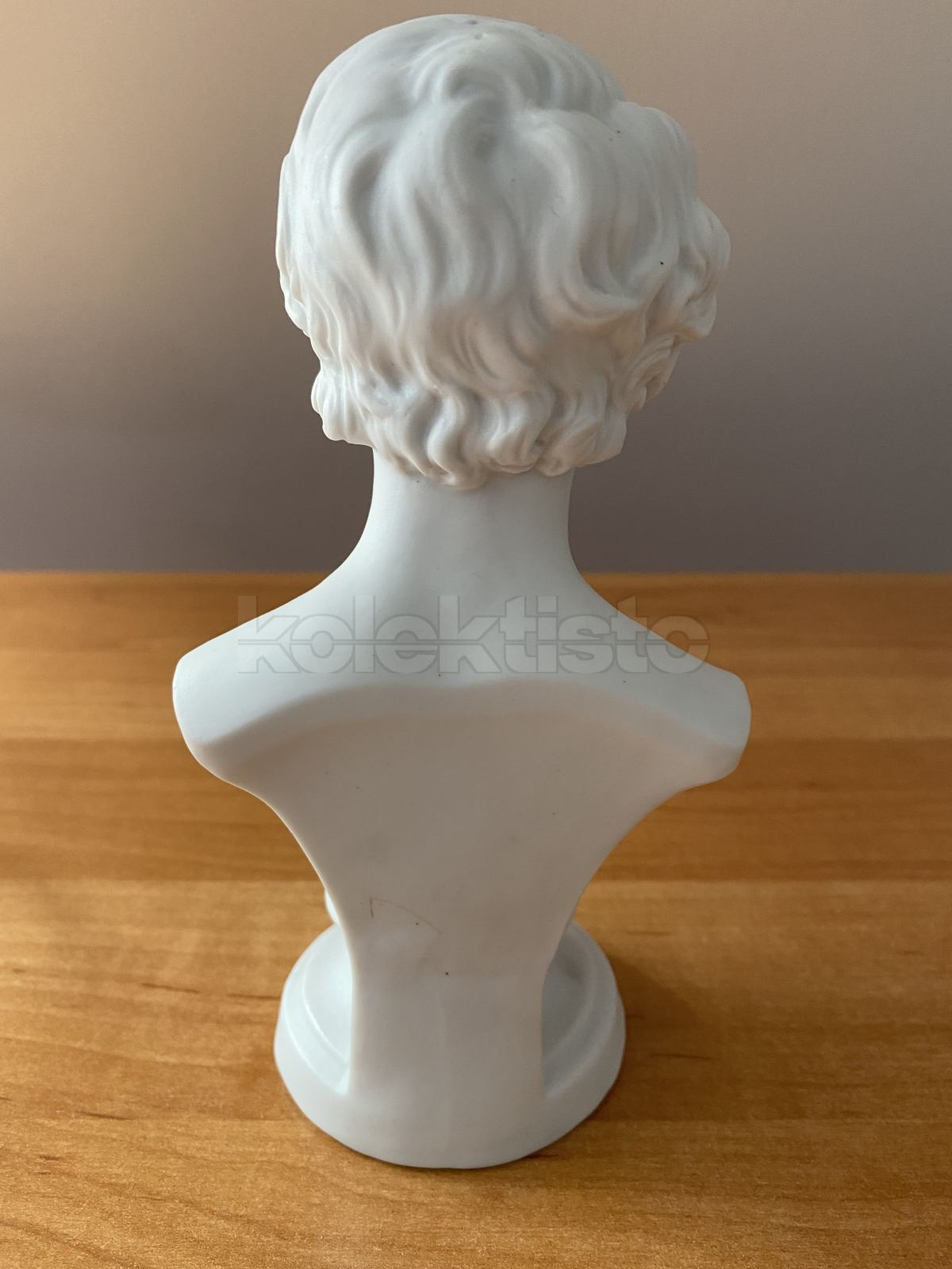 Porcelánová busta C.M.Weber, biskvit