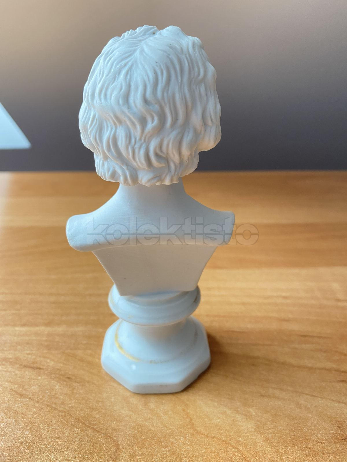 Porcelánová busta Beethovena, biskvit