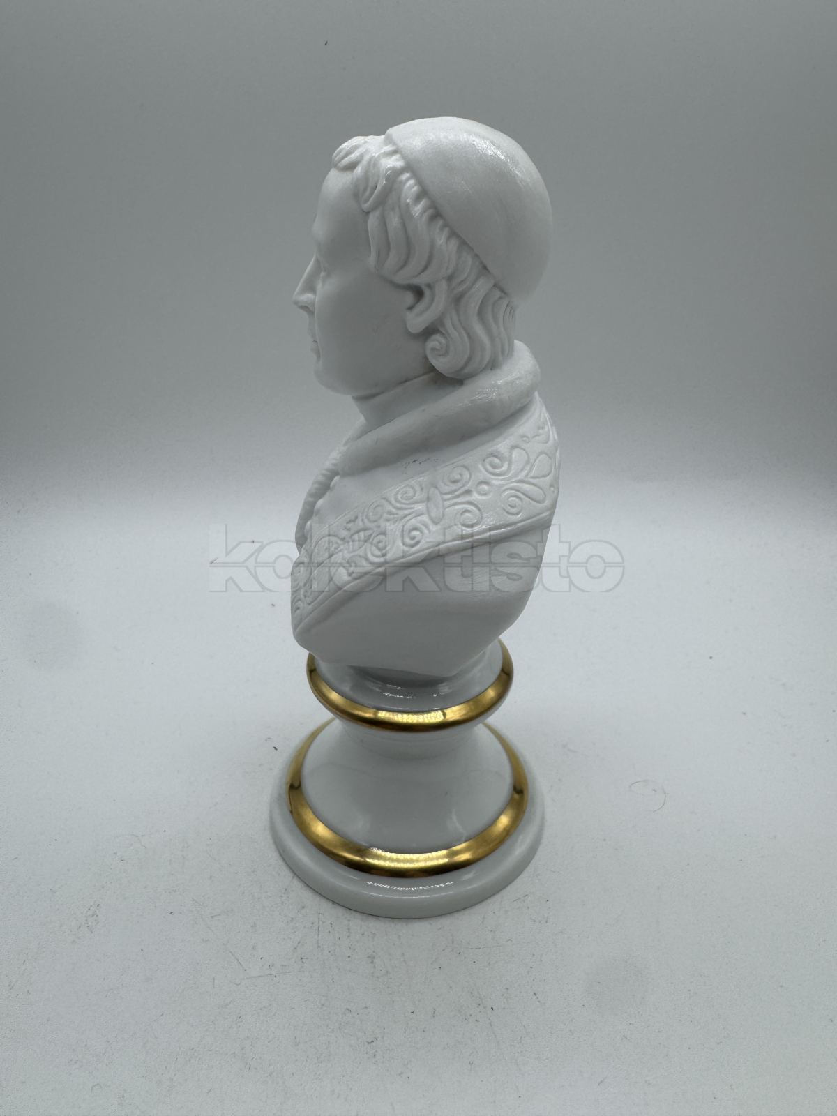 Porcelánová busta PIUS IX., biskvit